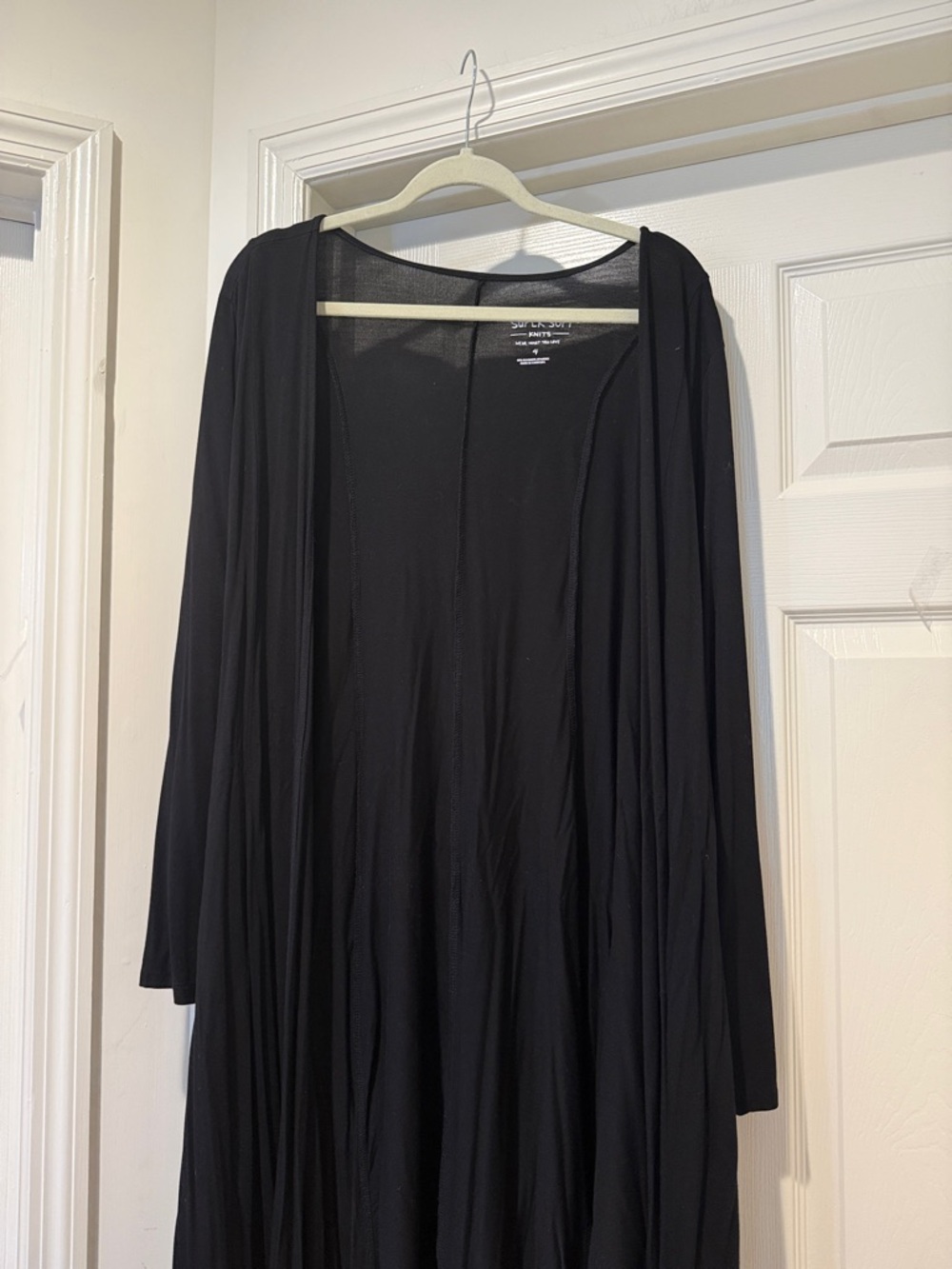NWOT Torrid Duster Super Soft Collection Spring Open Front 4X Black Long-Sleeve - Picture 5 of 14